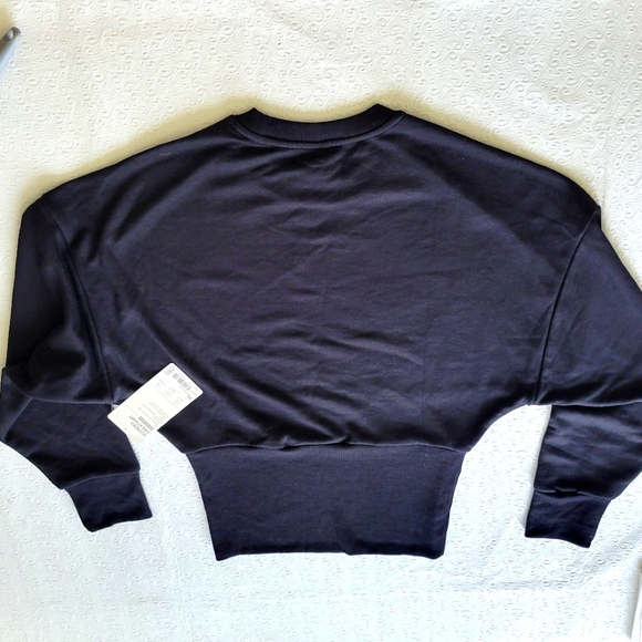 Athleta Black Potrero Long Sleeve Crewneck Sweatshirt Size Women's XS Nwt. - Picture 2 of 7